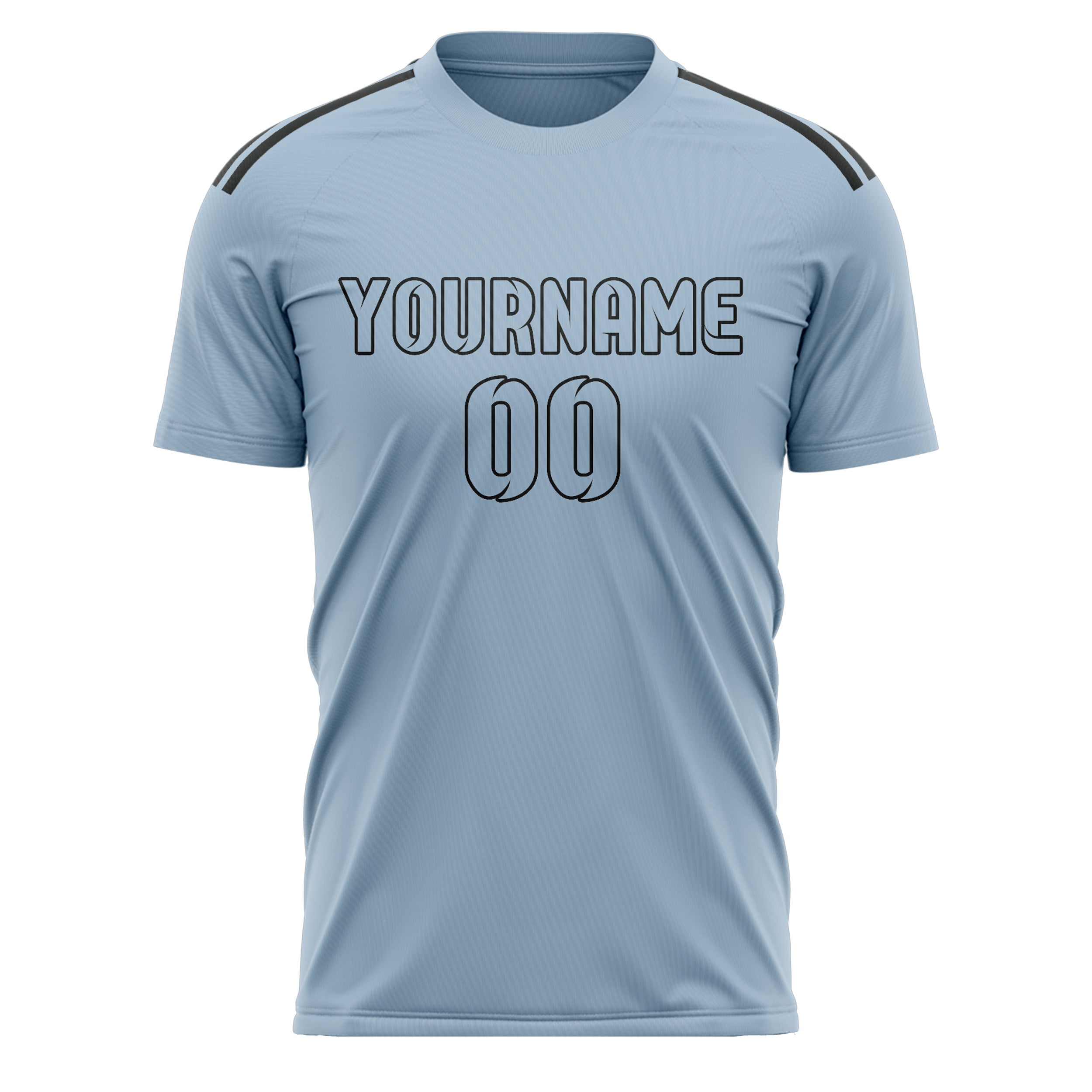 Benutzerdefiniertes Professionelles Hellblau Hellblau Fußballtrikot
