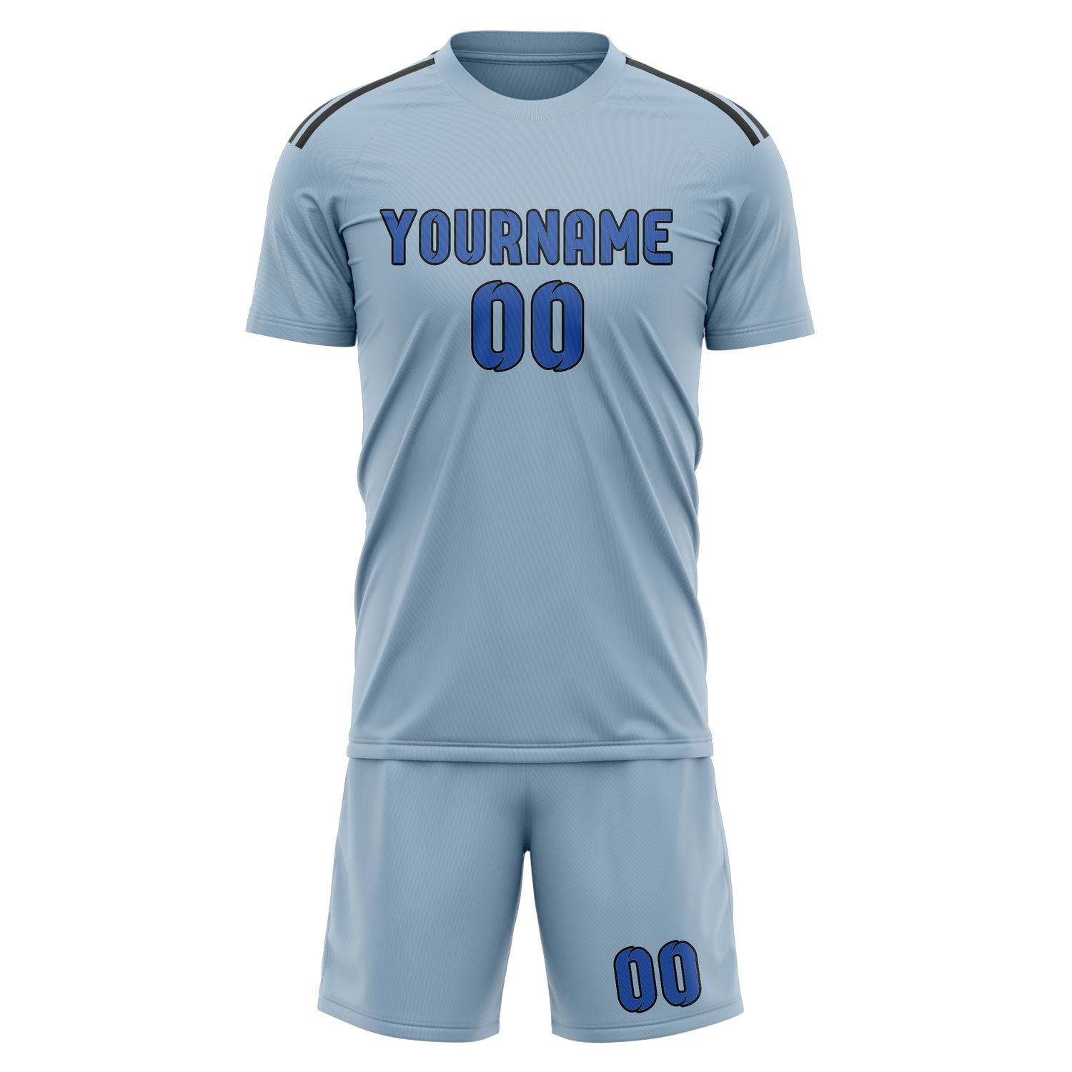 Set di maglie da football professionali su misura color azzurro cielo