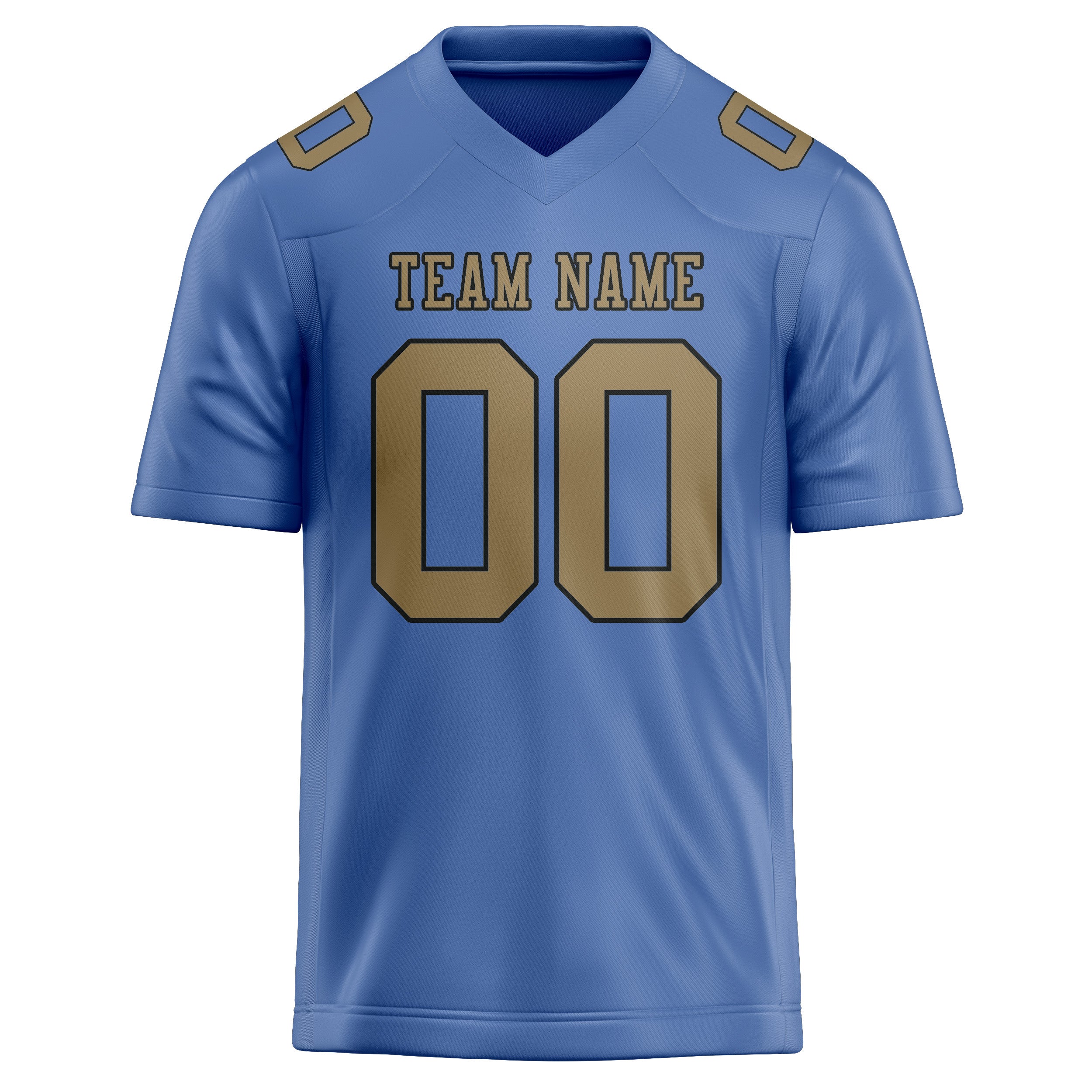 Maßgeschneidertes Professionelles Hellblau Hellkhaki Rugbytrikot