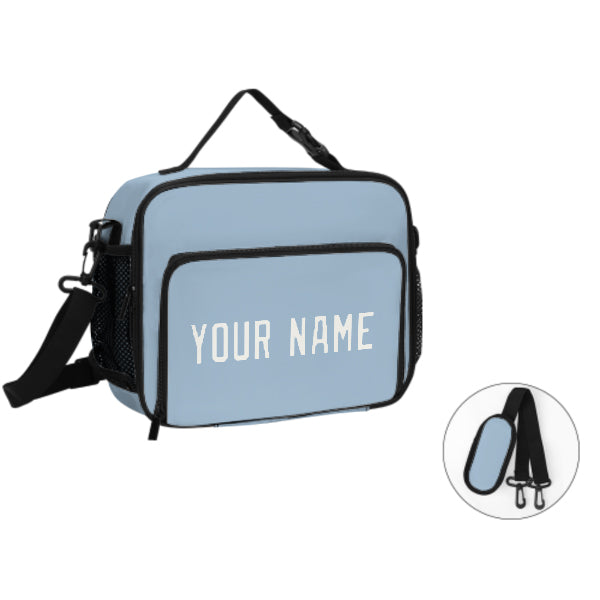 Maßgeschneidertes Hellblau White Lunch-Tasche