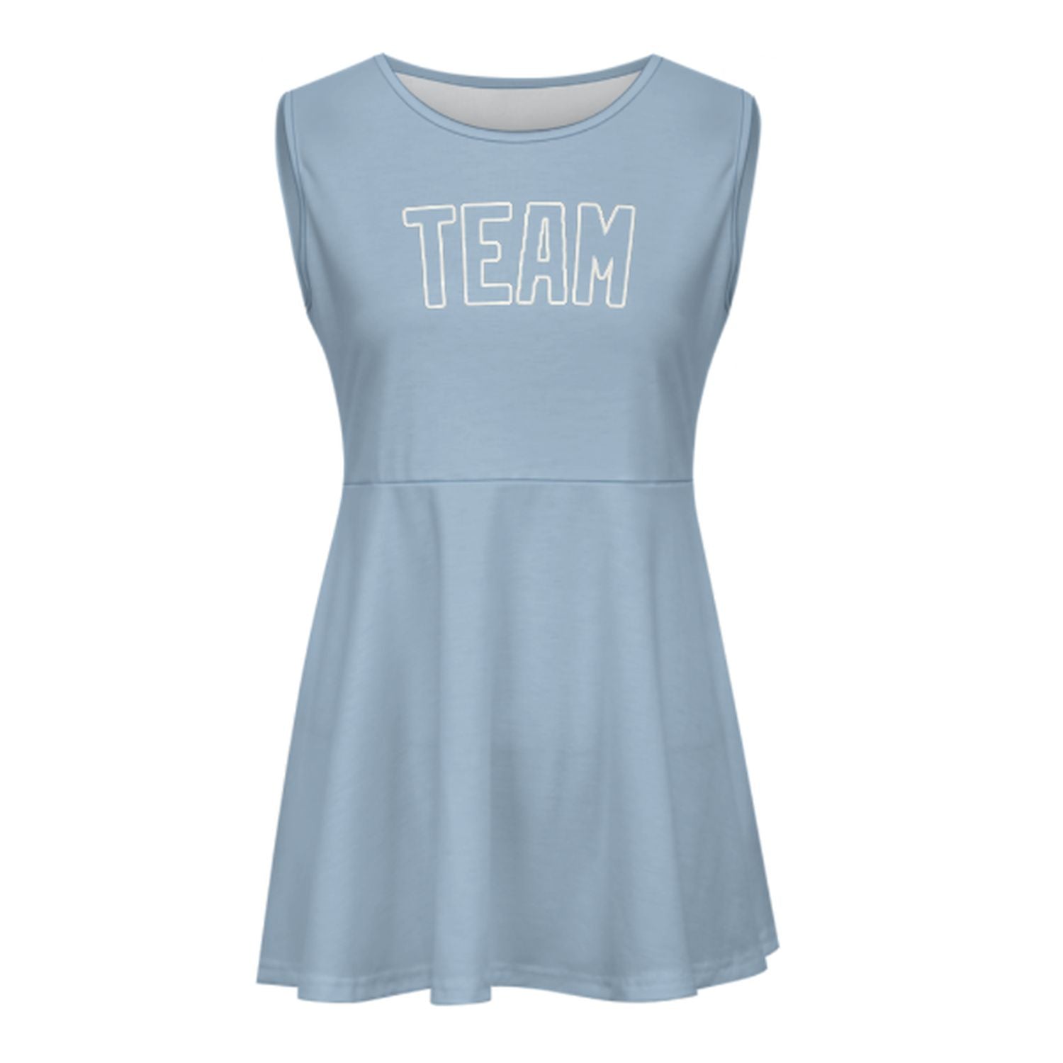 Maßgeschneidertes Hellblau Hellblau Cheerleader-Kleid