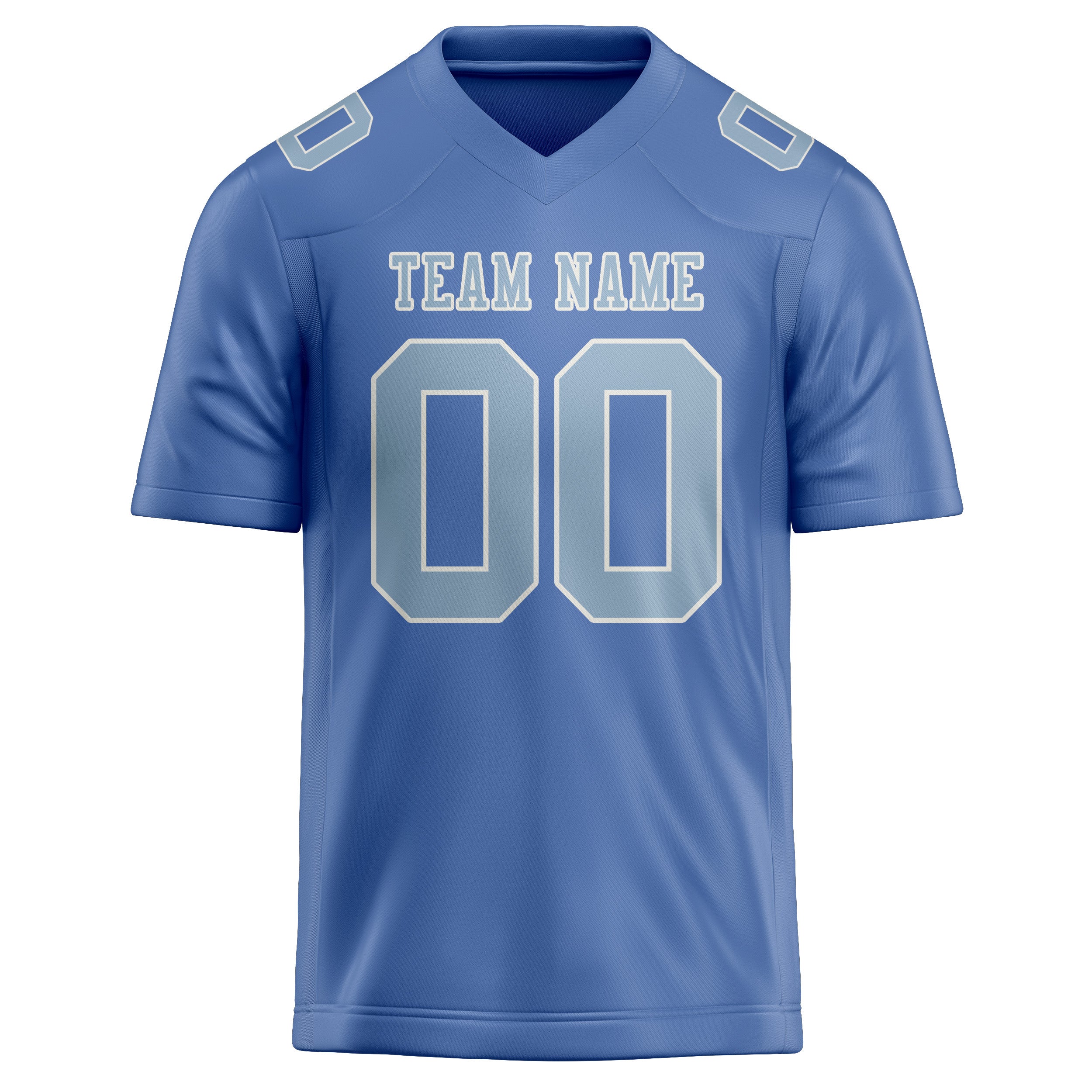 Maßgeschneidertes Professionelles Hellblau Hellblau Rugbytrikot