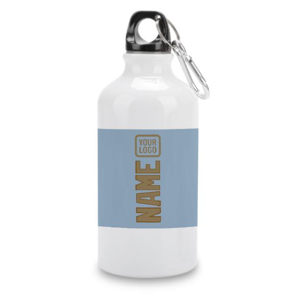 Maßgeschneidertes Hellblau Hellkhaki Sportflasche