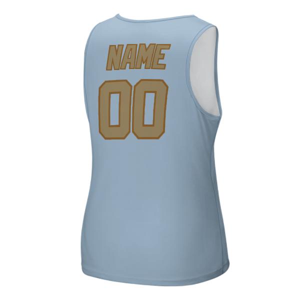 Maßgeschneidertes Hellblau Hellkhaki Herren Tanktop