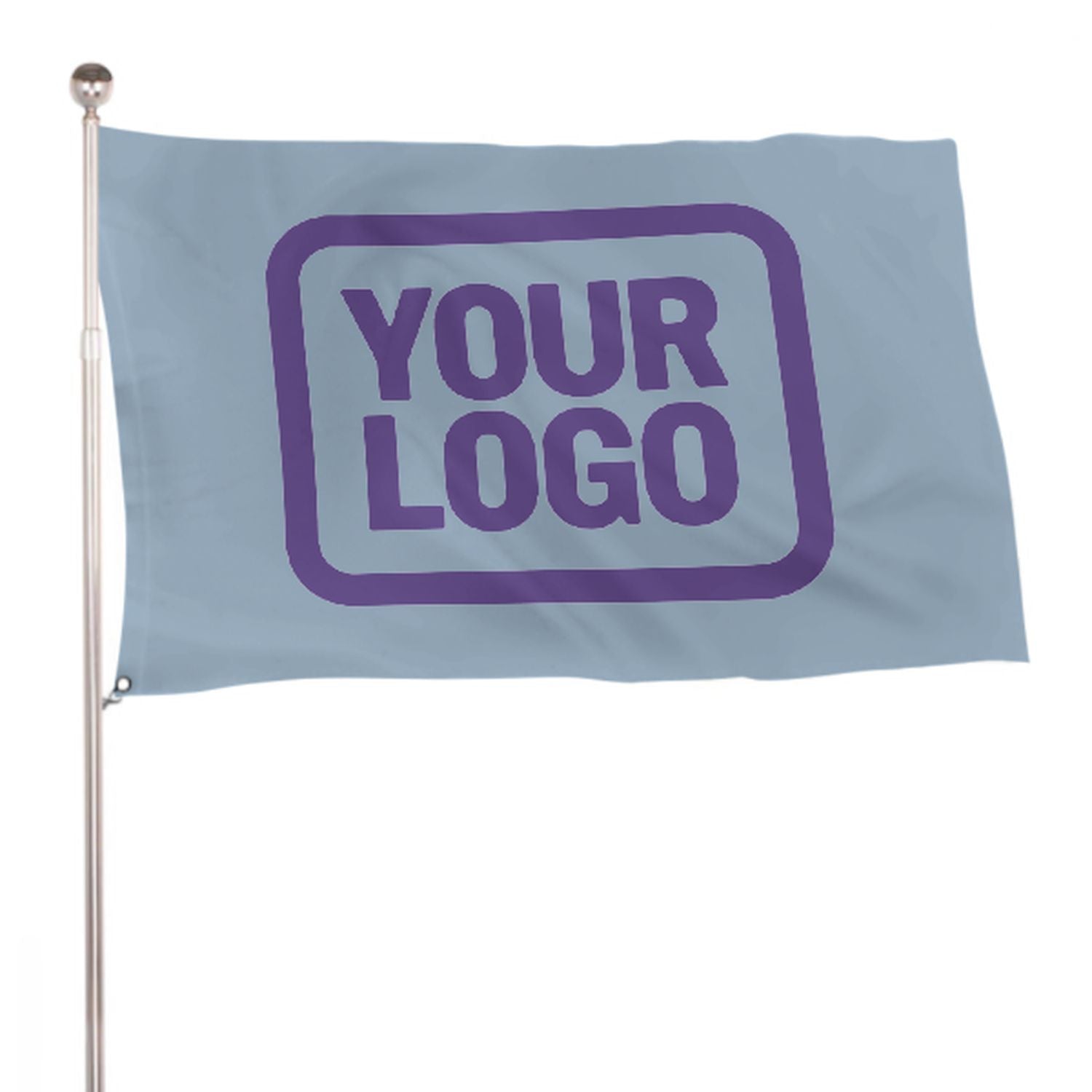 Maßgeschneidertes Hellblau Lavendel Flagge