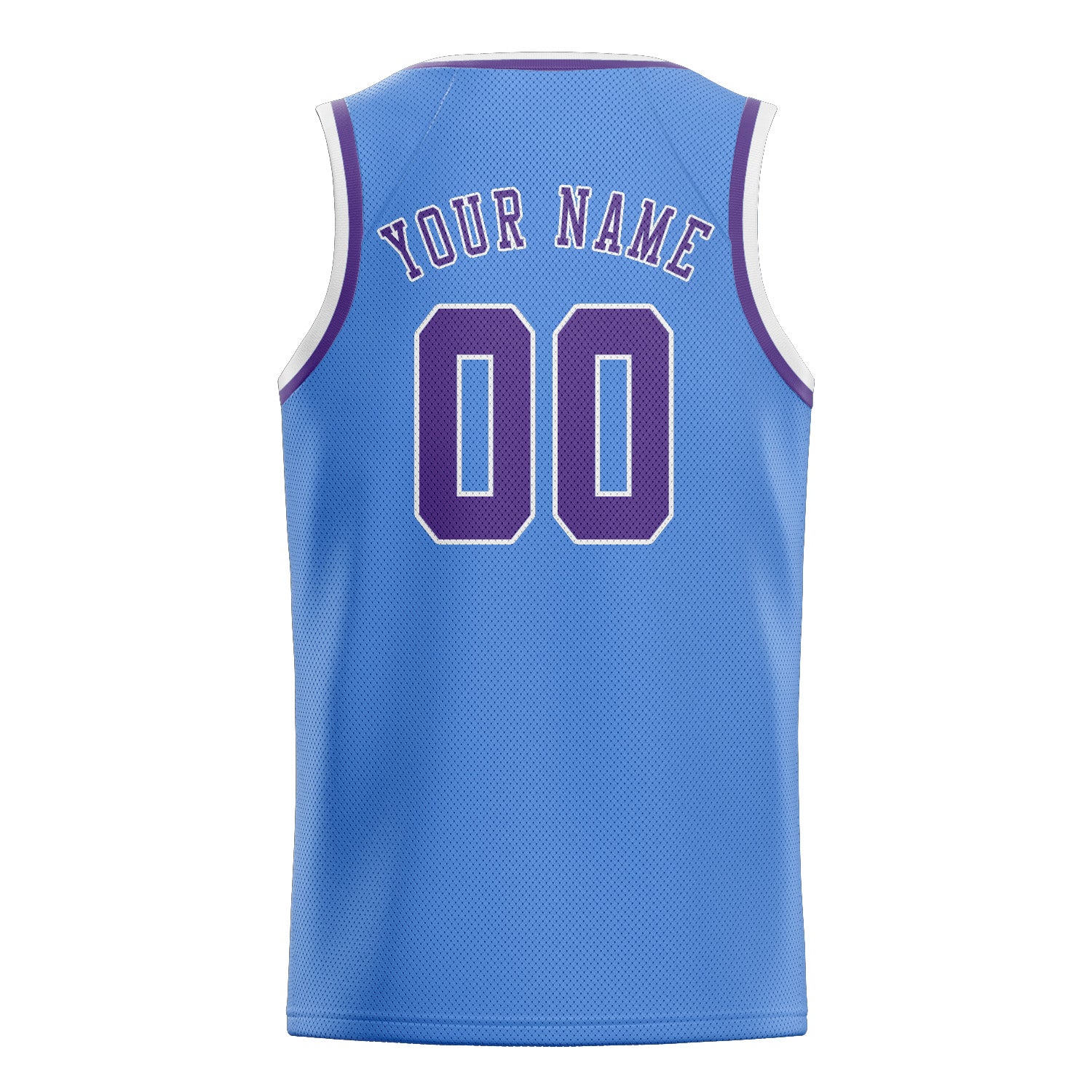Benutzerdefiniertes Professionelles Hellblau Lavendel Basketballtrikot