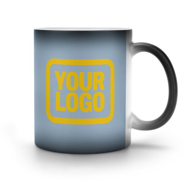 Tazza magica personalizzata in oro azzurro chiaro