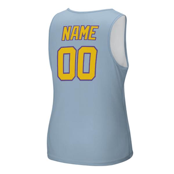 Maßgeschneidertes Hellblau Gold Herren Tanktop