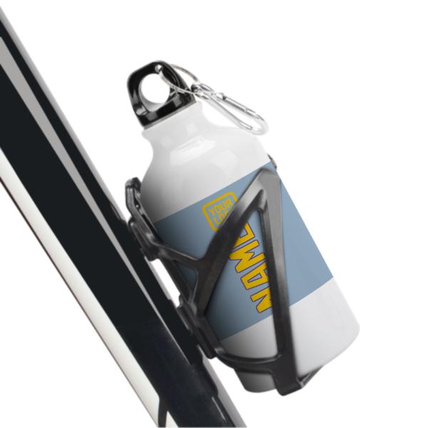 Maßgeschneidertes Hellblau Gold Sportflasche