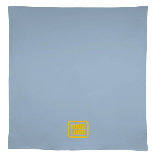 Tovaglia quadrata personalizzata color azzurro lavanda