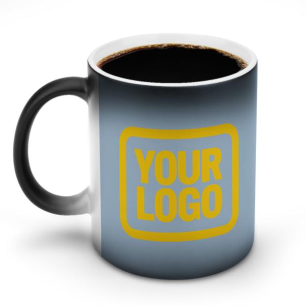 Tazza magica personalizzata in oro azzurro chiaro