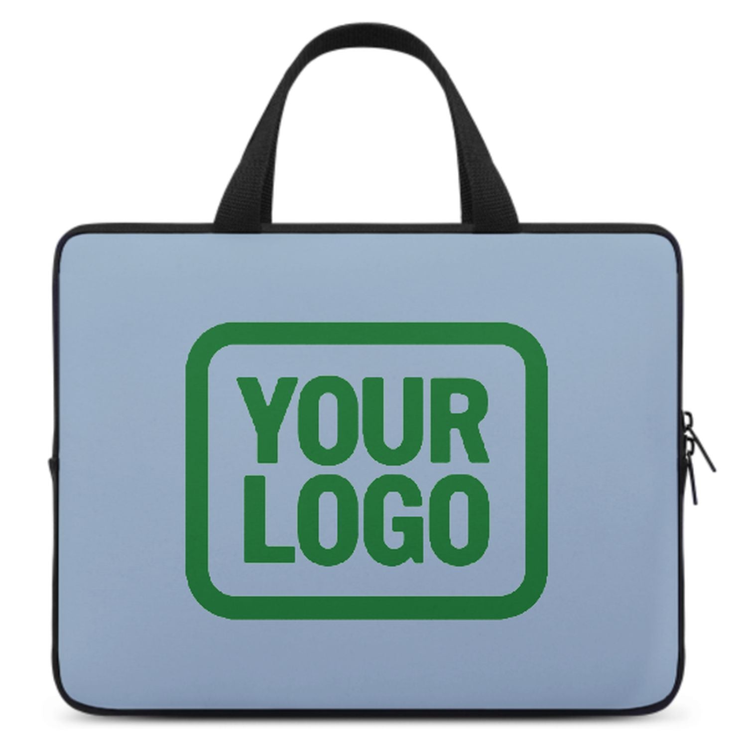Sac pour ordinateur portable personnalisé bleu clair vert émeraude