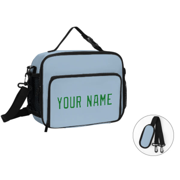 Maßgeschneidertes Hellblau Emerald Green Lunch-Tasche