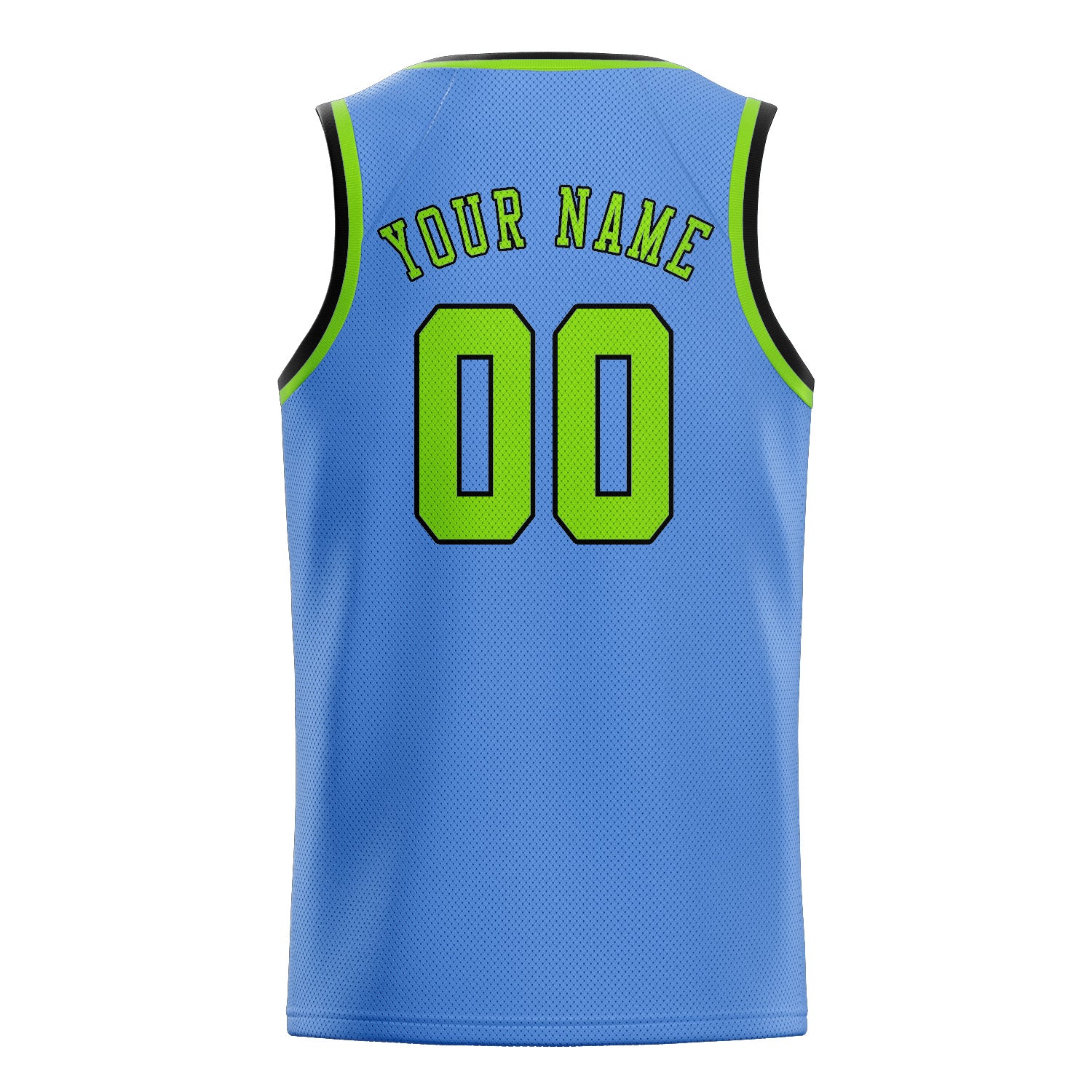 Benutzerdefiniertes Professionelles Hellblau Smaragdgrün Basketballtrikot
