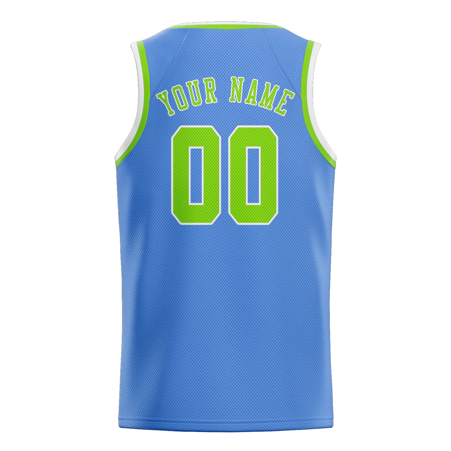 Benutzerdefiniertes Professionelles Hellblau Smaragdgrün Basketballtrikot