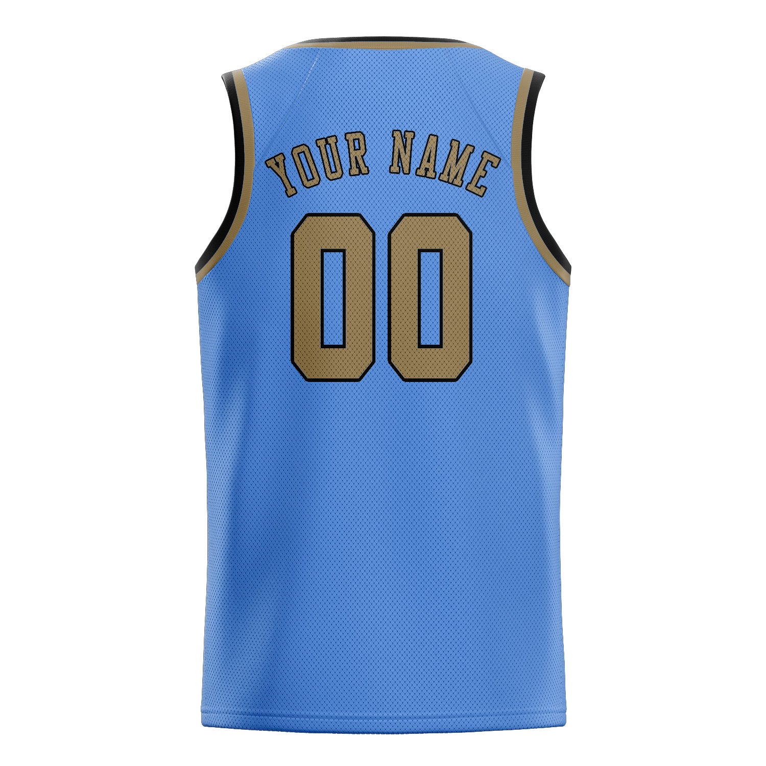 Benutzerdefiniertes Professionelles Hellblau Hellkhaki Basketballtrikot