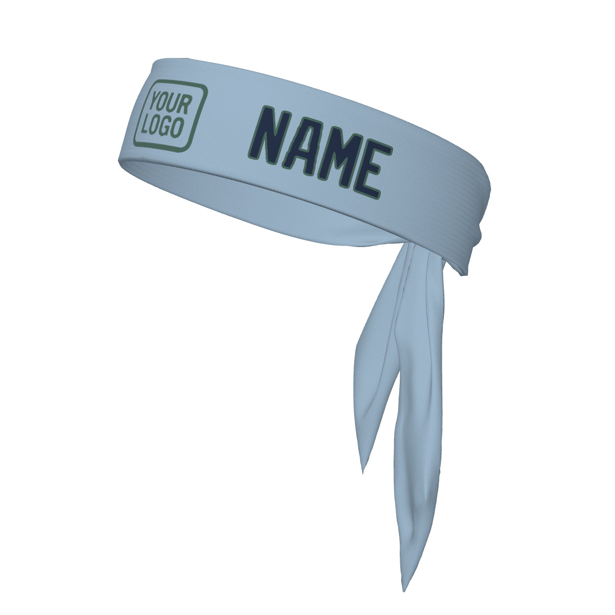 Maßgeschneidertes Hellblau Marineblau Stirnband