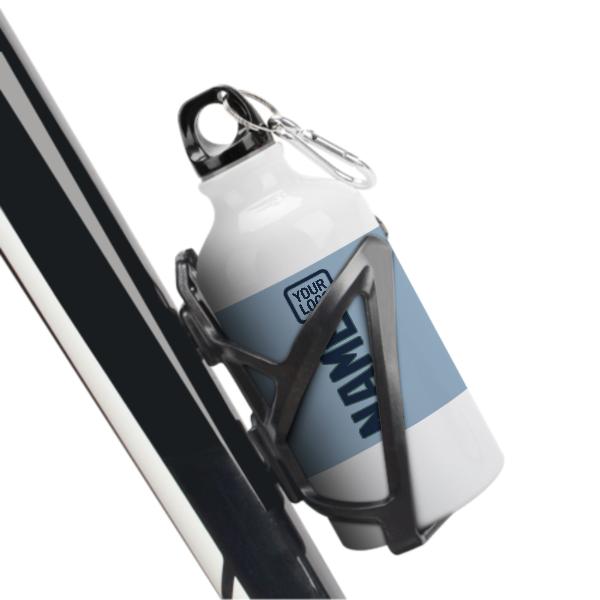 Maßgeschneidertes Hellblau Marineblau Sportflasche