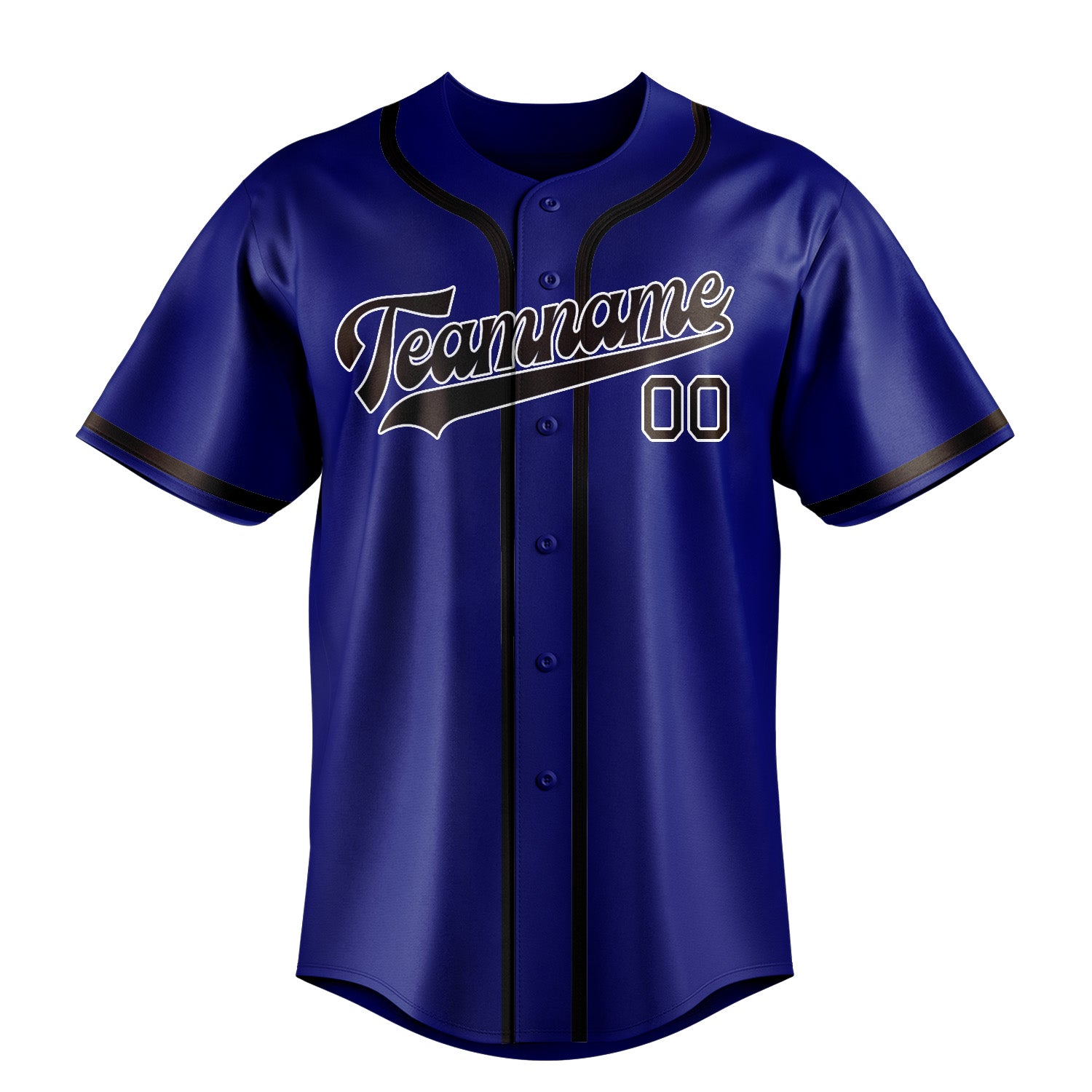 Benutzerdefiniertes Professionelles Himmelblau Braun Baseballtrikot