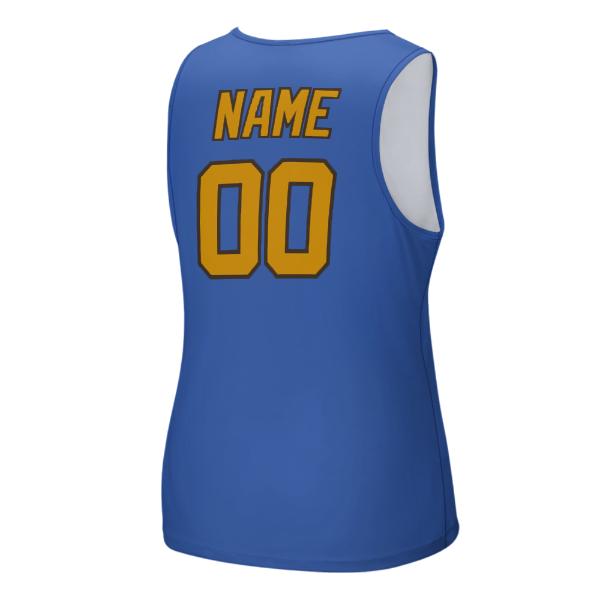 Maßgeschneidertes Himmelblau Gelb Herren Tanktop