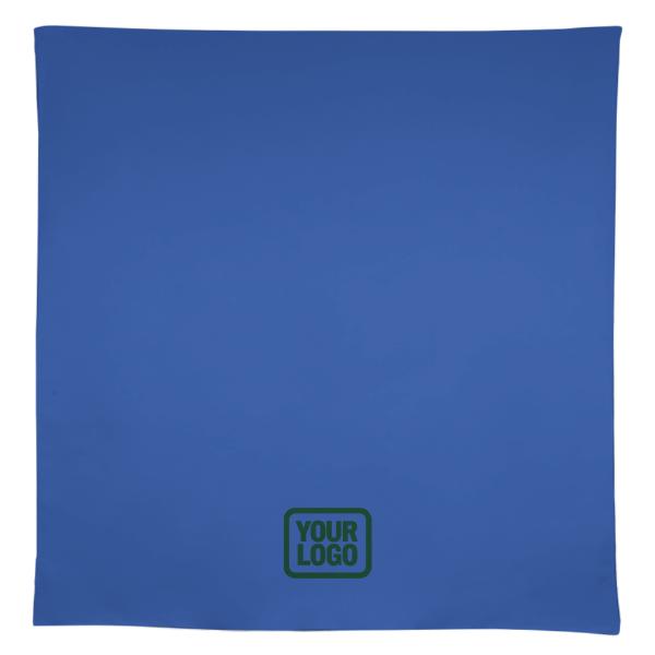 Tovaglia quadrata personalizzata color verde oliva scuro azzurro cielo