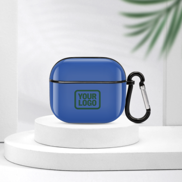 Maßgeschneidertes Himmelblau Moosgrün AirPods-Hülle (3. Generation)
