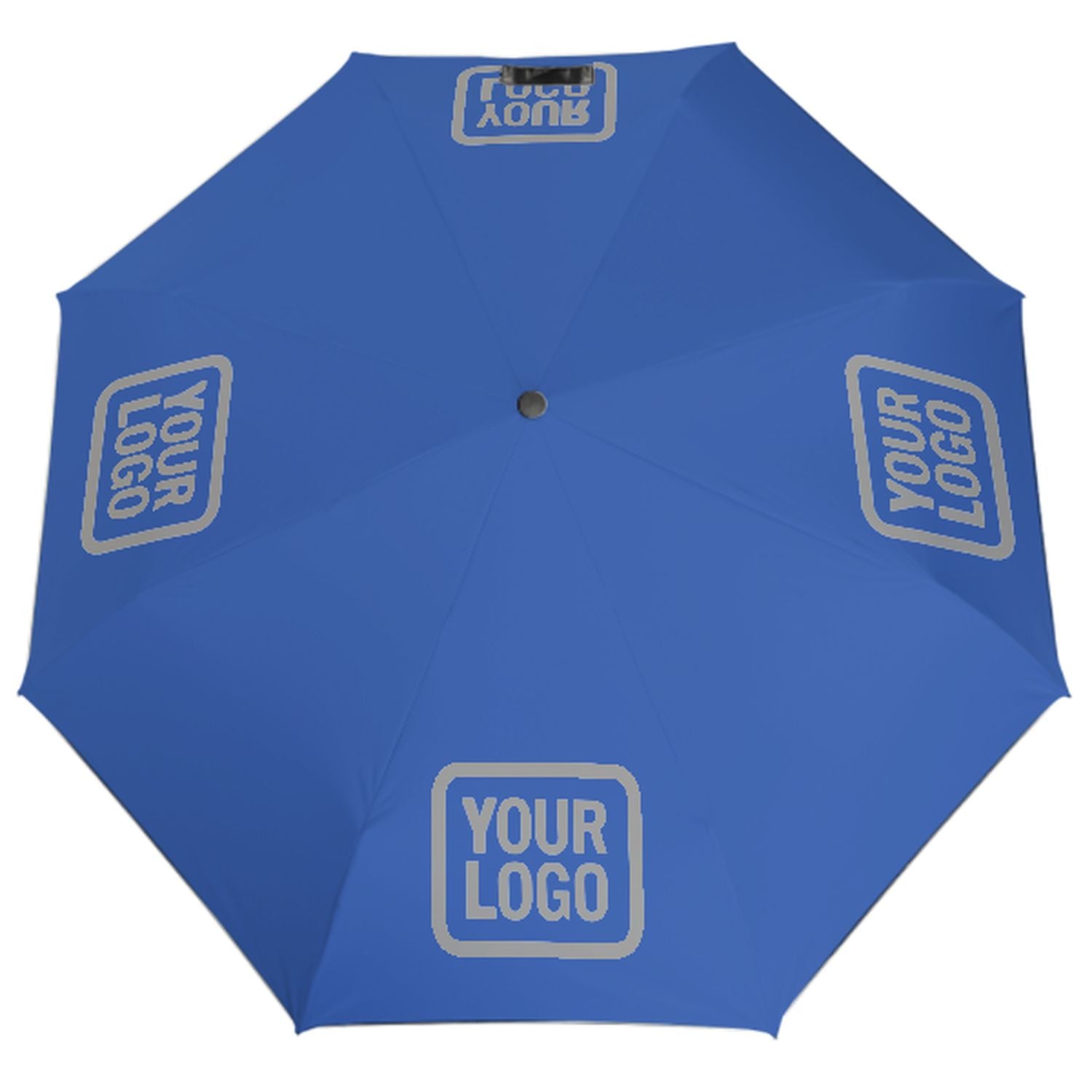 Maßgeschneidertes Himmelblau Grau Automatik-Regenschirm