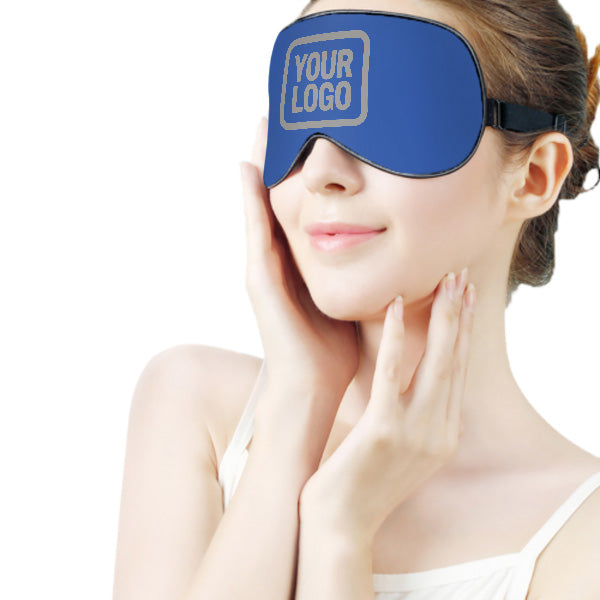 Maßgeschneidertes Himmelblau Grau Schlafmaske