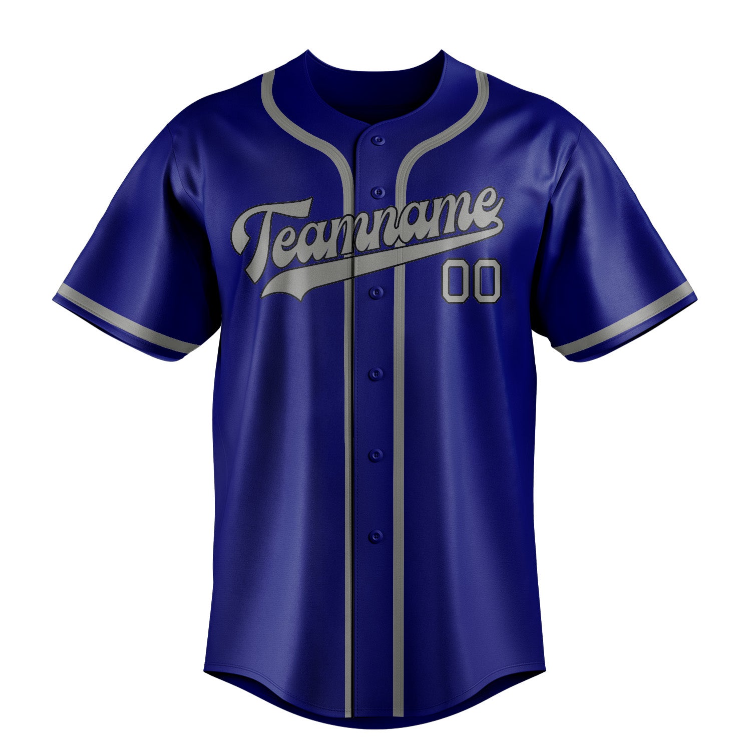 Benutzerdefiniertes Professionelles Himmelblau Grau Baseballtrikot