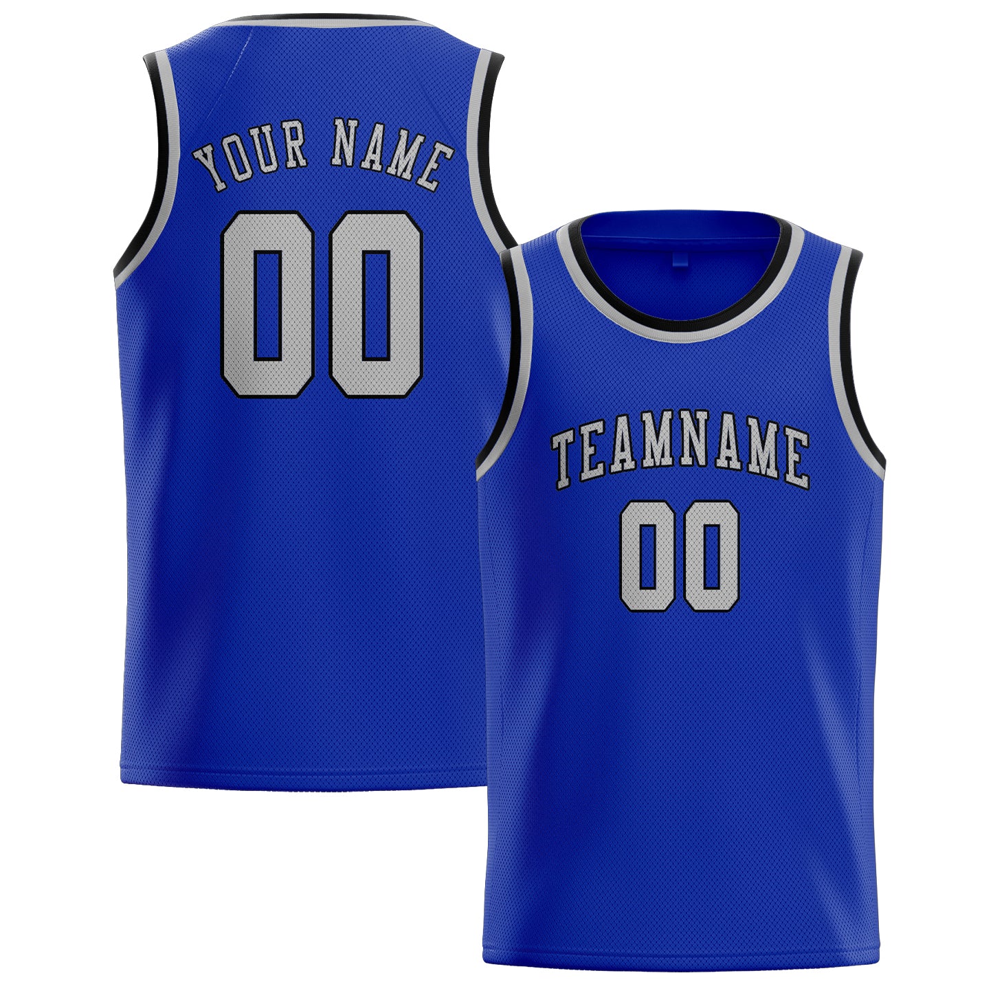 Benutzerdefiniertes Professionelles Himmelblau Grau Basketballtrikot
