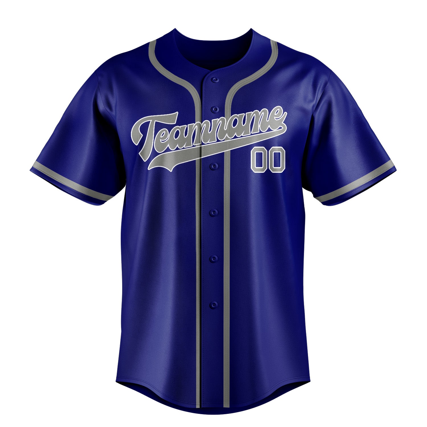 Benutzerdefiniertes Professionelles Himmelblau Grau Baseballtrikot