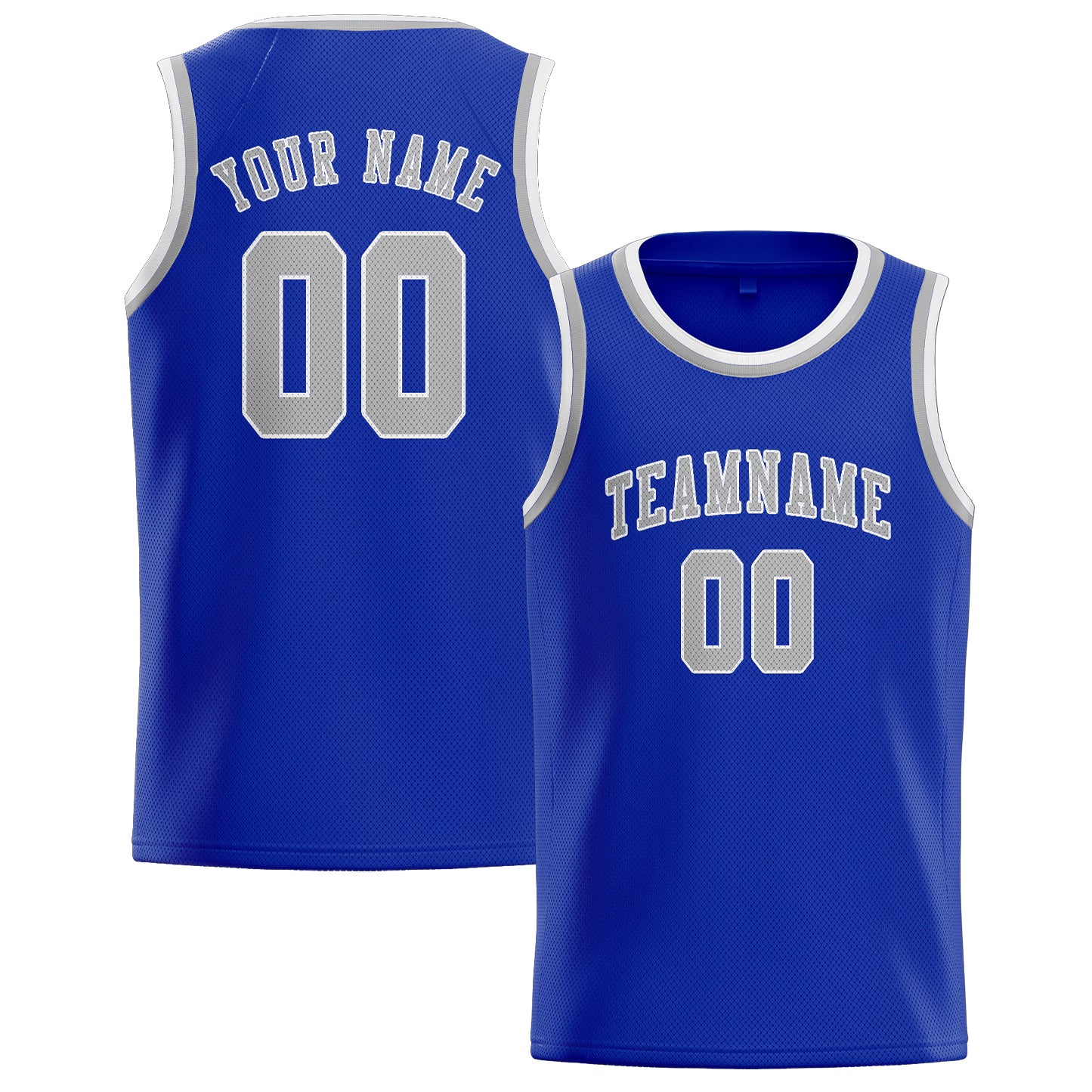 Benutzerdefiniertes Professionelles Himmelblau Grau Basketballtrikot