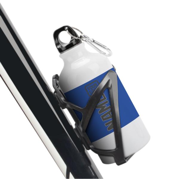 Maßgeschneidertes Himmelblau Dunkelgrau Sportflasche