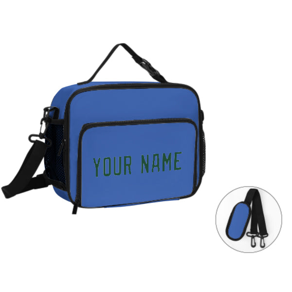 Maßgeschneidertes Himmelblau Green Lunch-Tasche