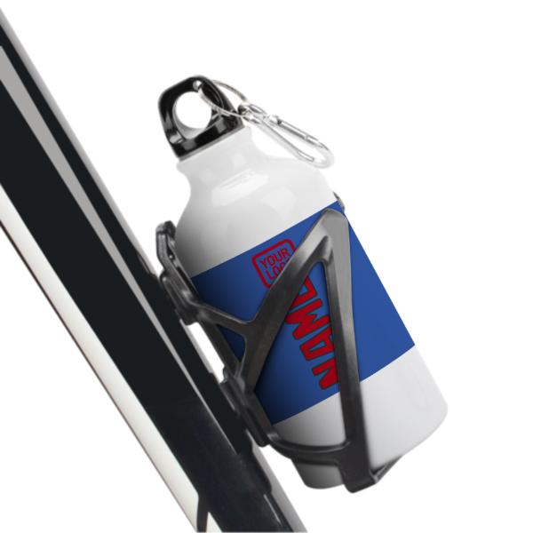 Maßgeschneidertes Himmelblau Rot Sportflasche