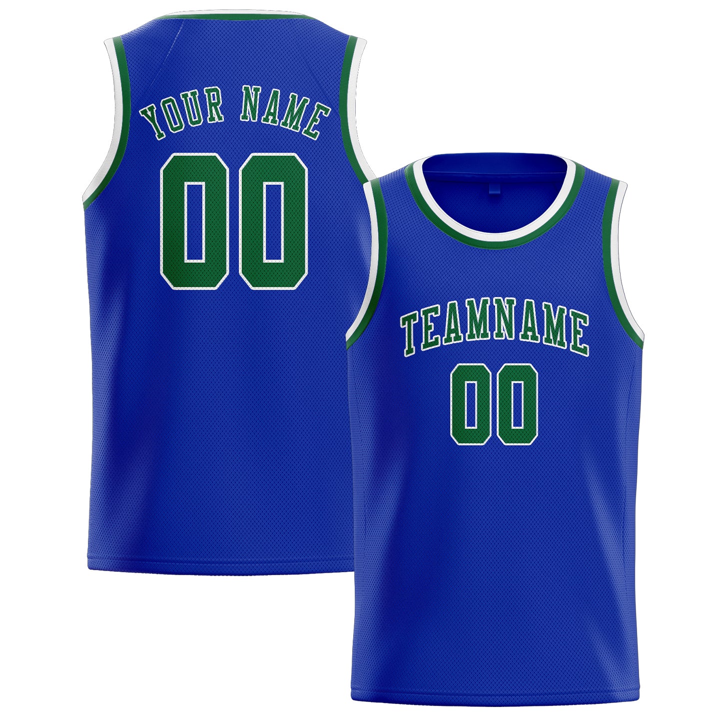 Benutzerdefiniertes Professionelles Himmelblau Moosgrün Basketballtrikot
