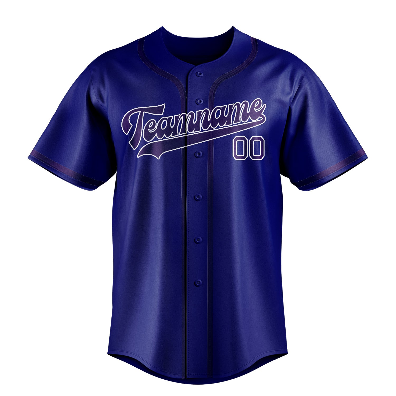 Benutzerdefiniertes Professionelles Himmelblau Lila Baseballtrikot