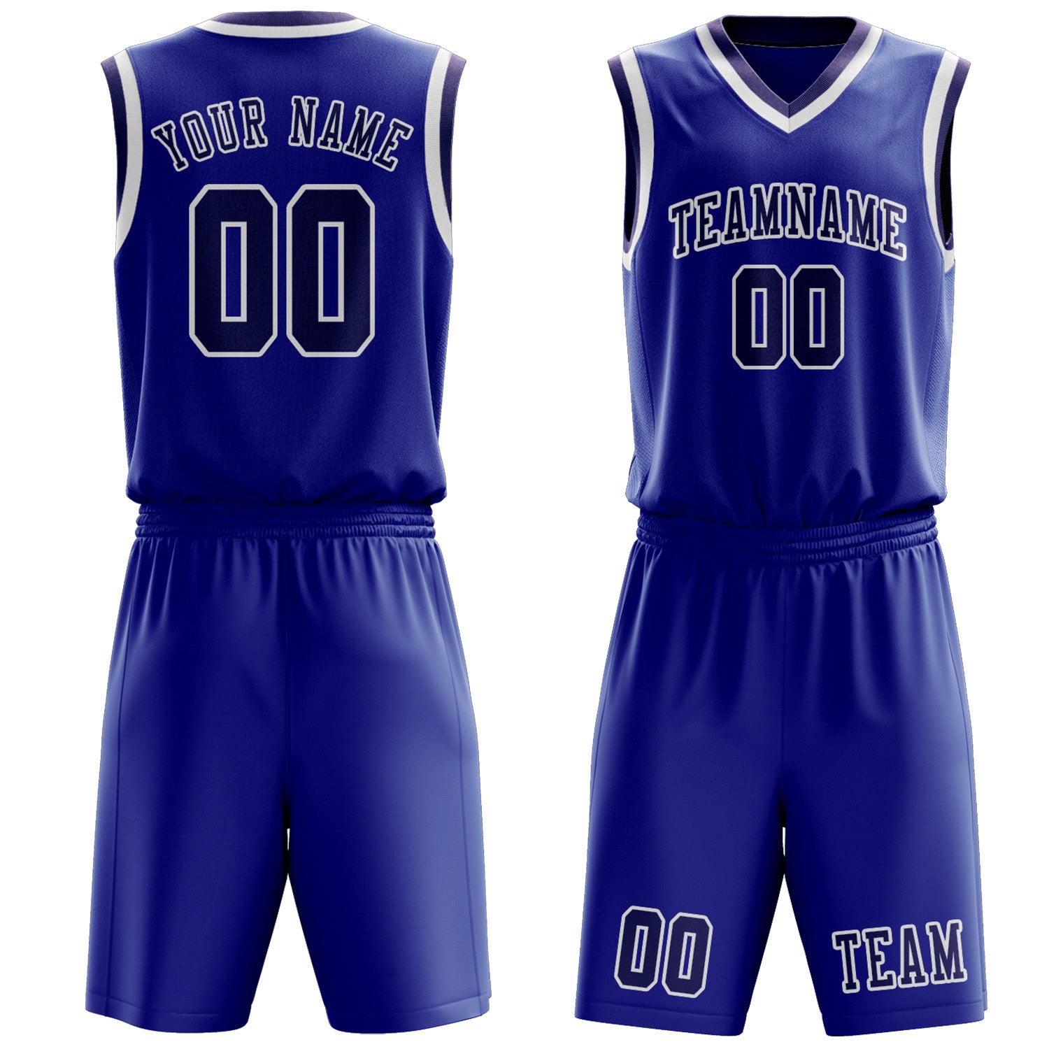 Benutzerdefiniertes Professionelles Himmelblau Lila Basketballtrikot-Set