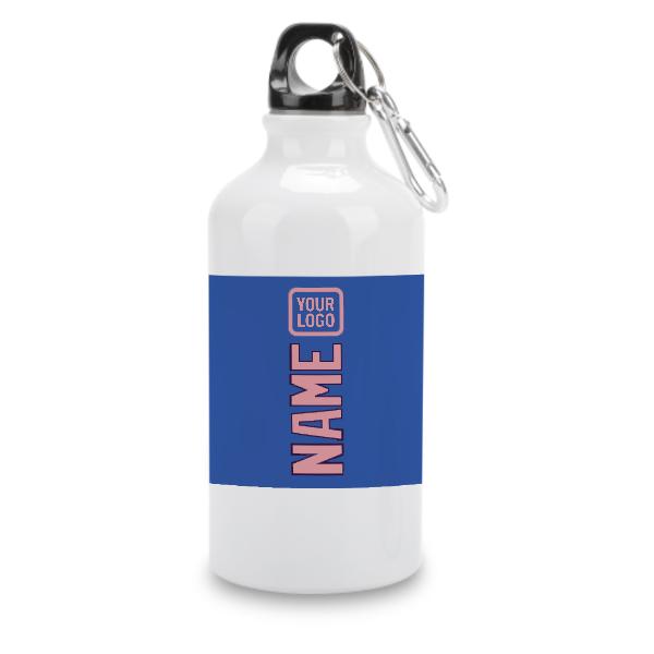 Maßgeschneidertes Himmelblau Rosa Sportflasche