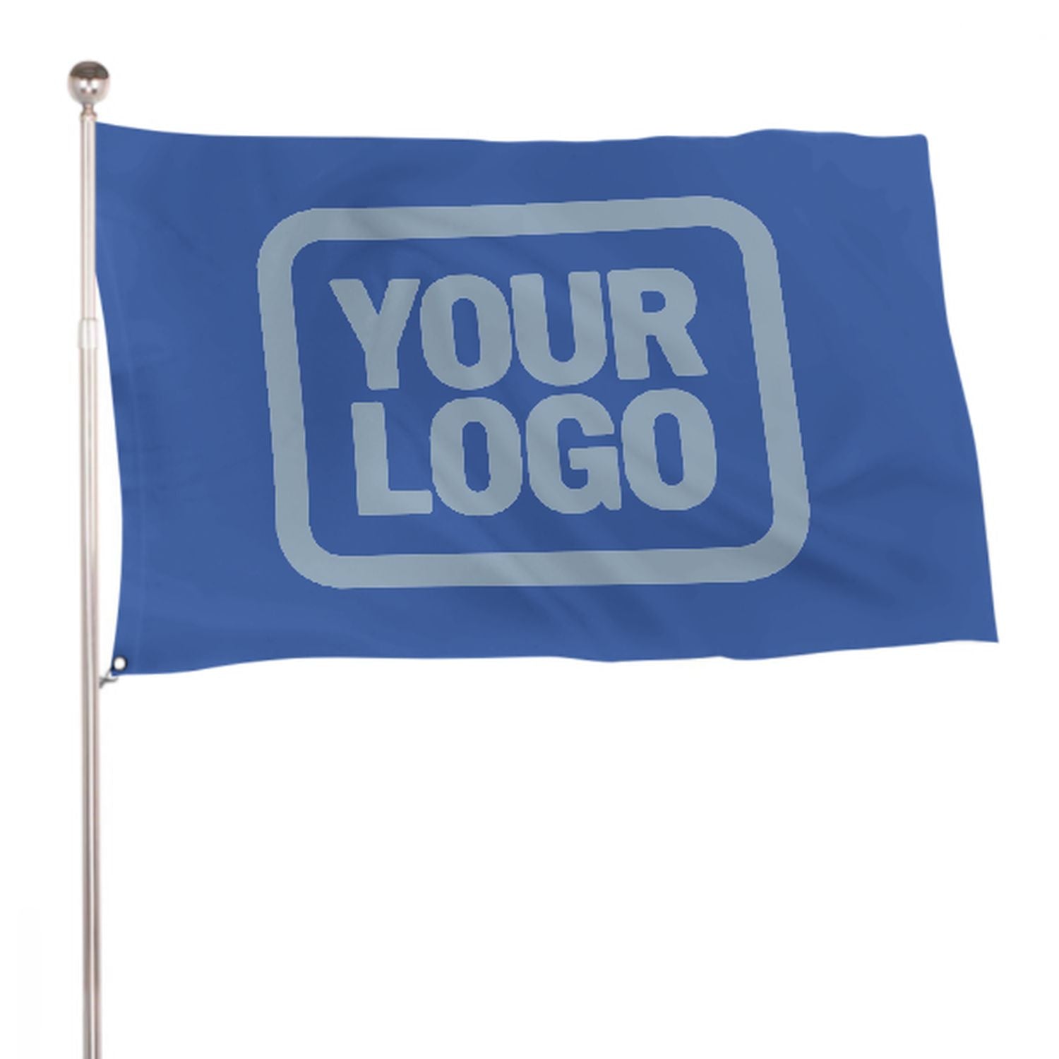 Maßgeschneidertes Himmelblau Hellblau Flagge