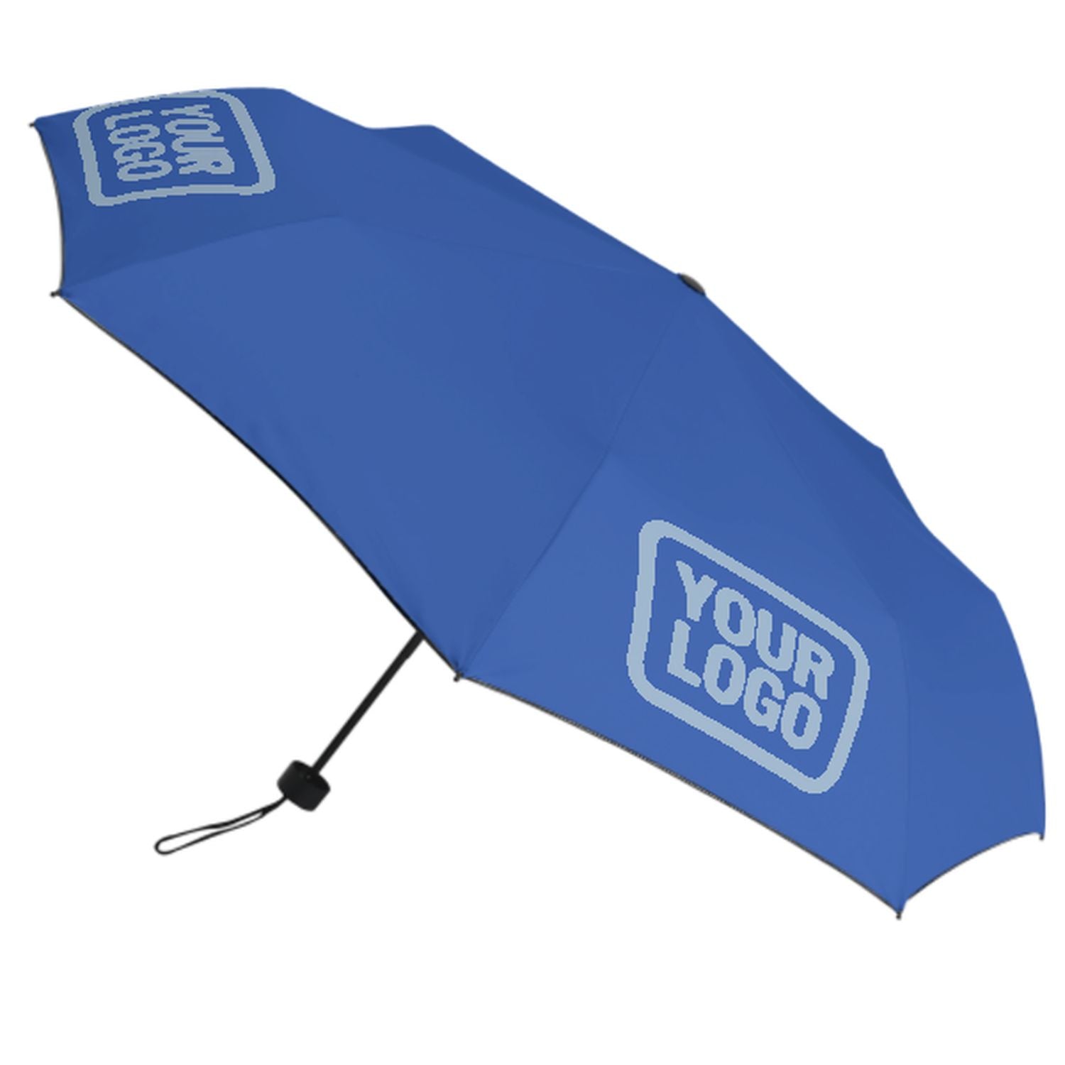 Maßgeschneidertes Himmelblau Hellblau Automatik-Regenschirm