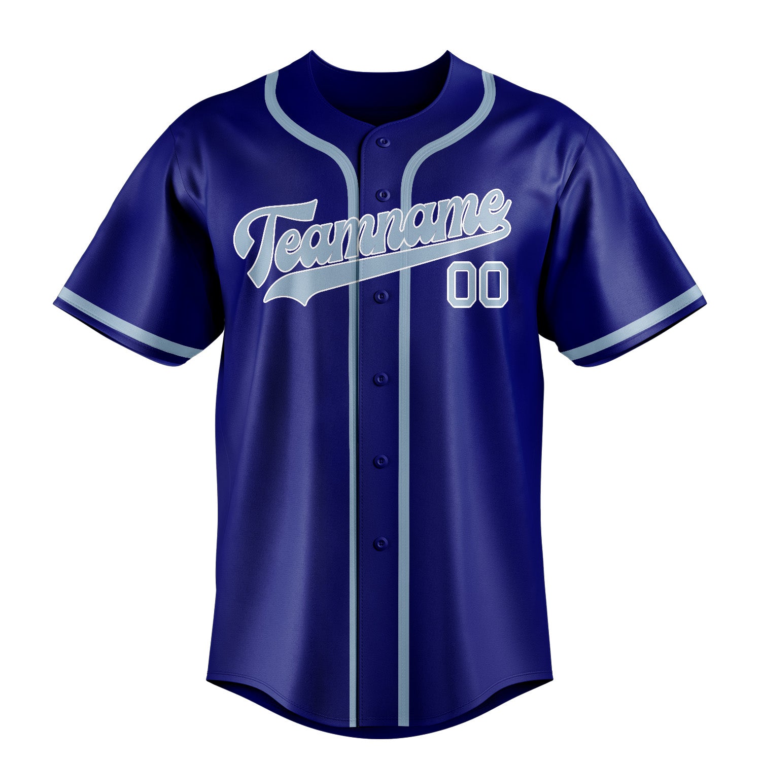Benutzerdefiniertes Professionelles Himmelblau Hellblau Baseballtrikot