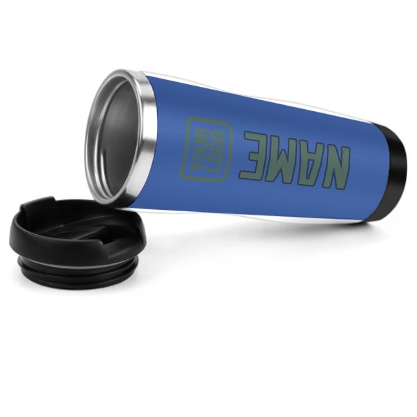 Maßgeschneidertes Himmelblau Blaugrün Edelstahlbecher