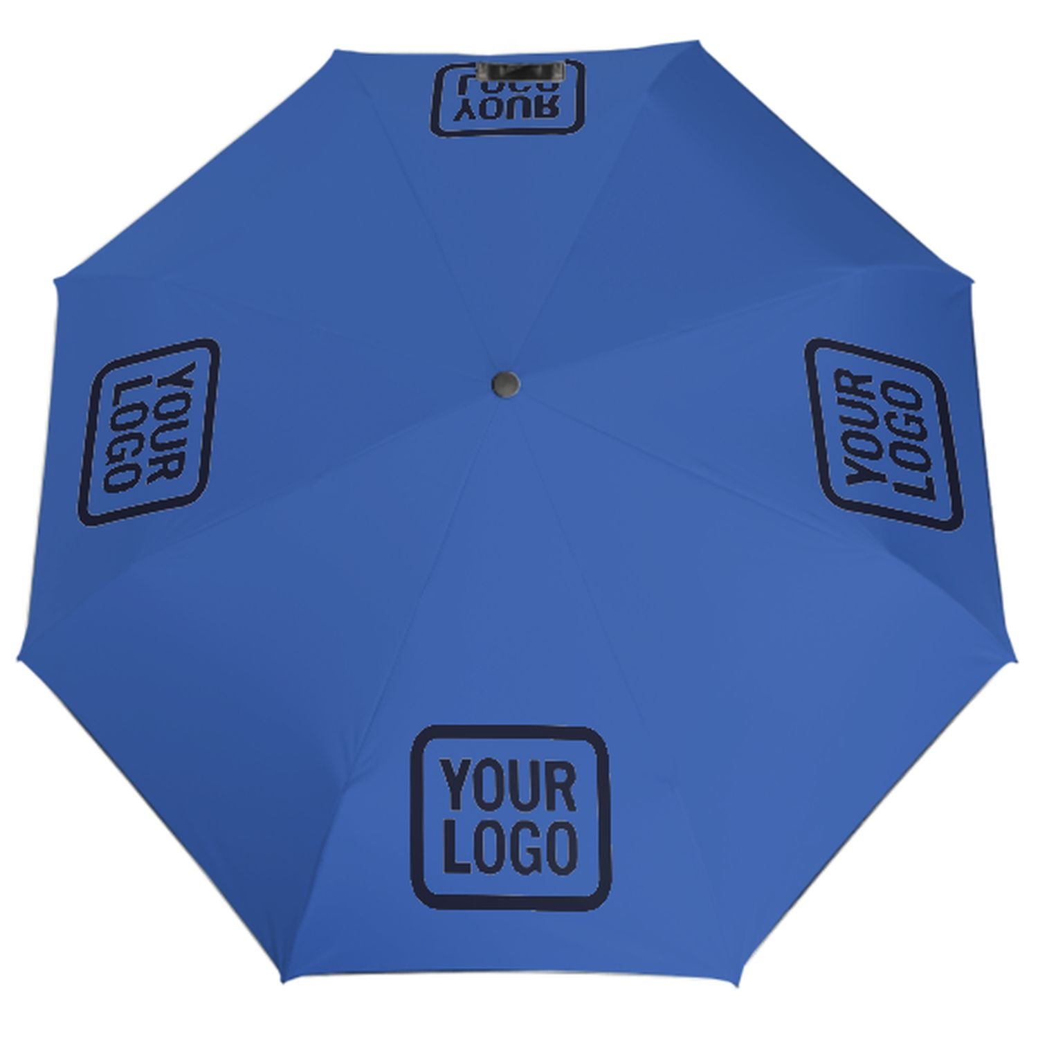 Maßgeschneidertes Himmelblau Stahlblau Automatik-Regenschirm