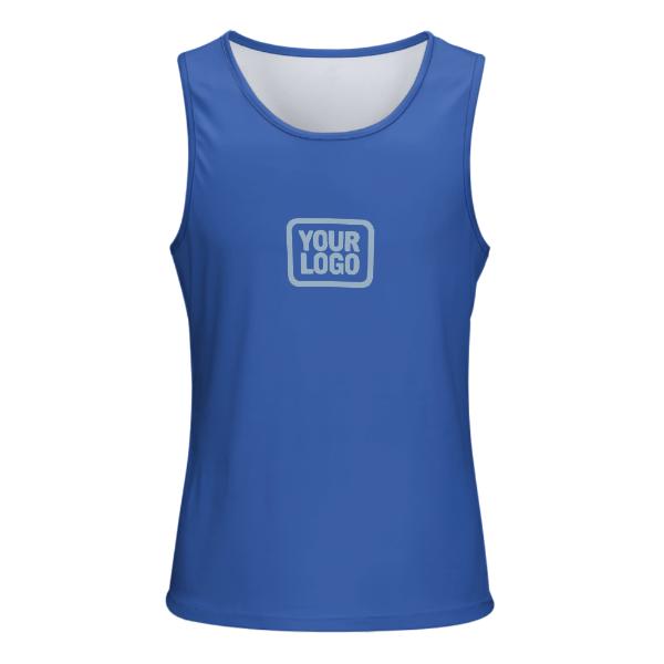 Maßgeschneidertes Himmelblau Hellblau Herren Tanktop