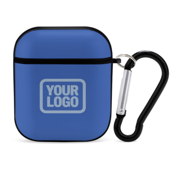 Maßgeschneidertes Himmelblau Hellblau AirPods-Hülle
