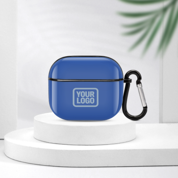 Maßgeschneidertes Himmelblau Hellblau AirPods-Hülle (3. Generation)