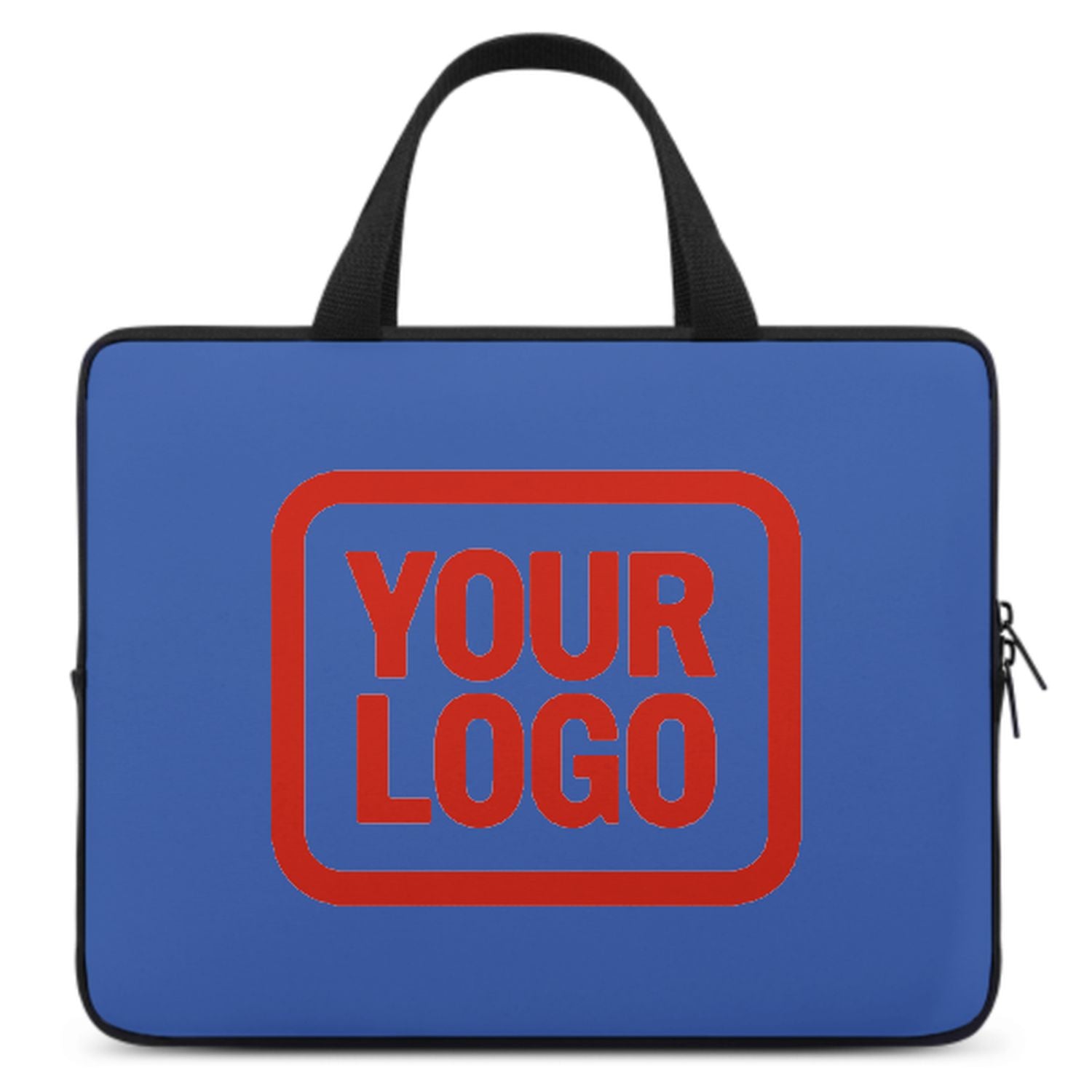 Sac pour ordinateur portable personnalisé bleu ciel orange rouge