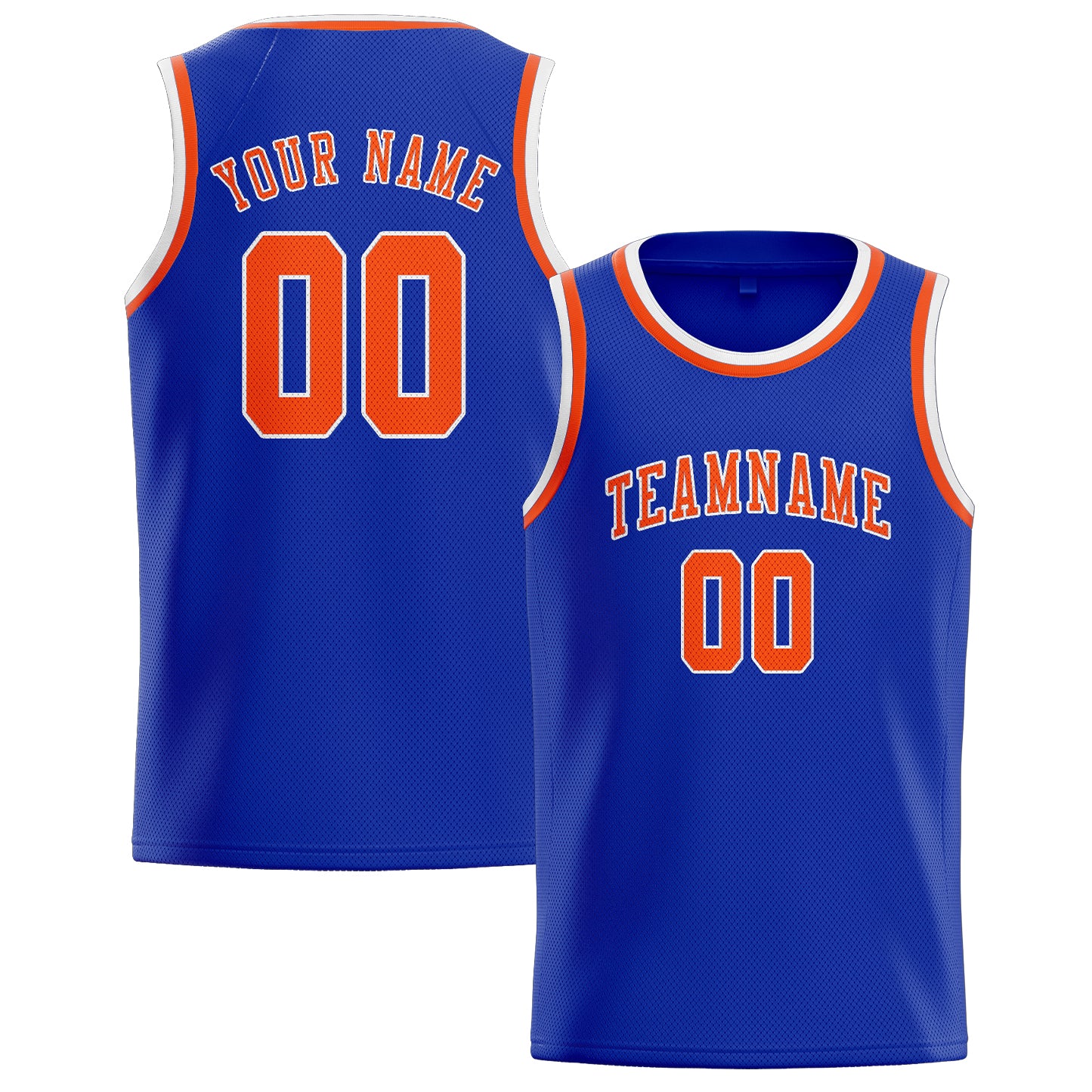 Benutzerdefiniertes Professionelles Himmelblau Orangerot Basketballtrikot