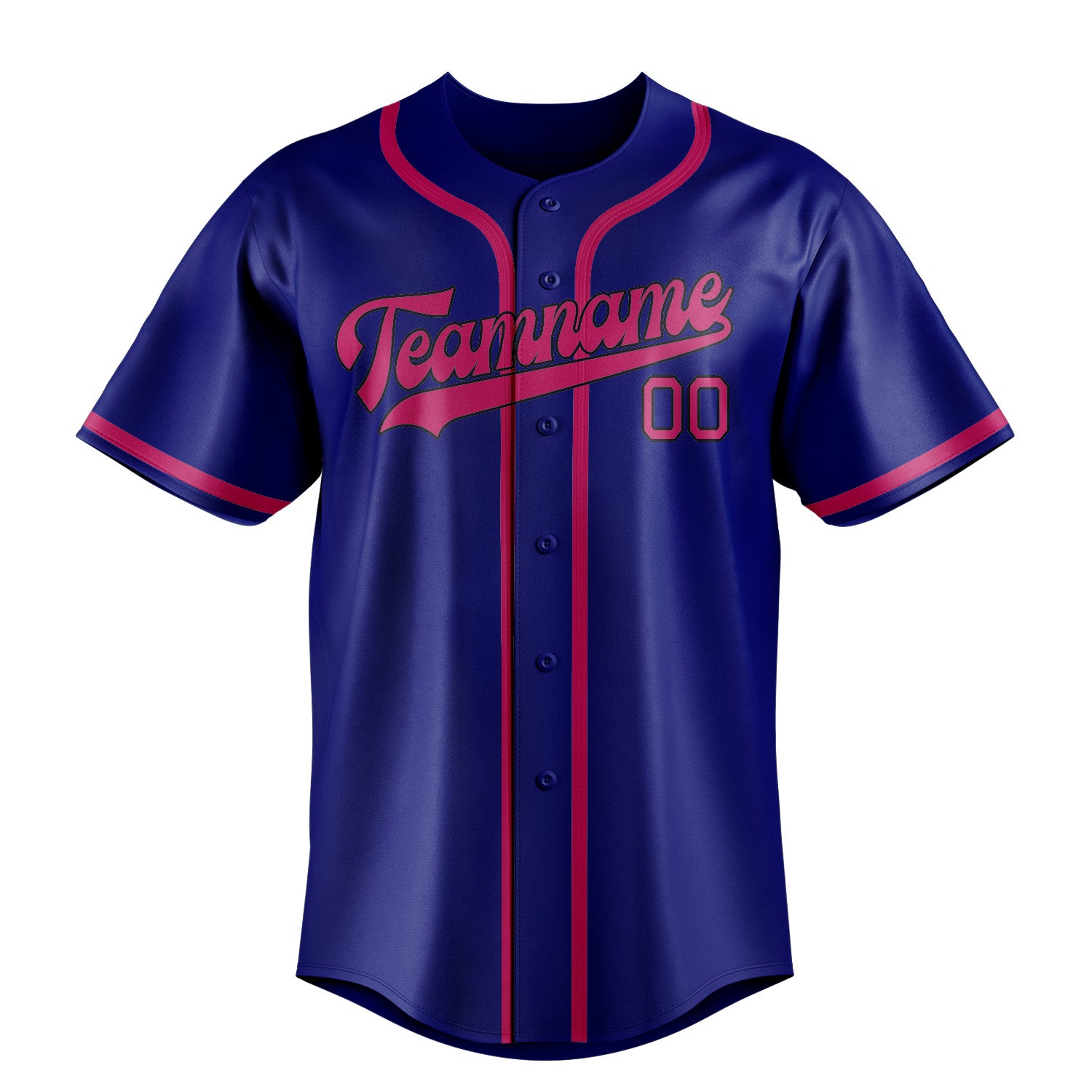 Benutzerdefiniertes Professionelles Himmelblau Rosarot Baseballtrikot